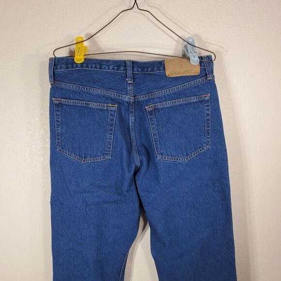 Eddie Bauer Mens Blue Jeans 34x34 Traditional Fit 100% Cotton Denim - Picture 5 of 11